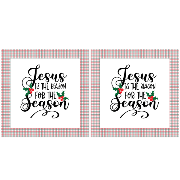 Jesus Is The Reason Pillow Fabric Panels Online - Image 2
