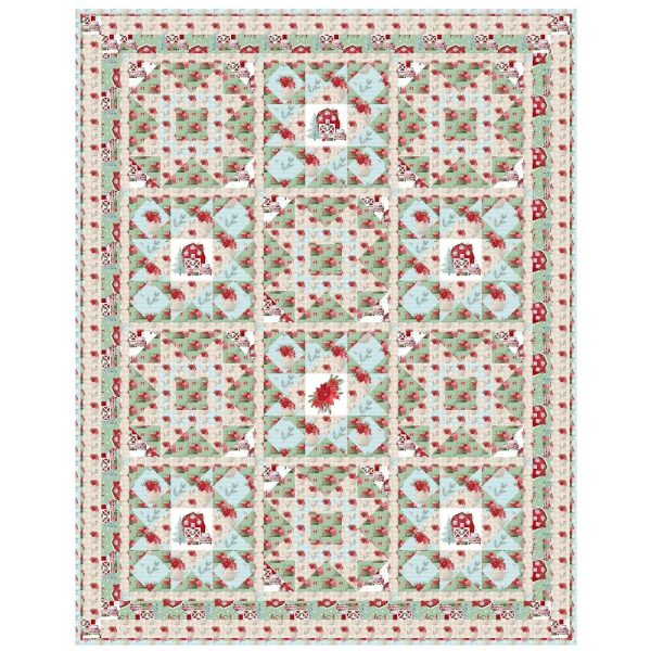 Country Christmas Collection Lap Quilt 54  x 68 1 2  Sale