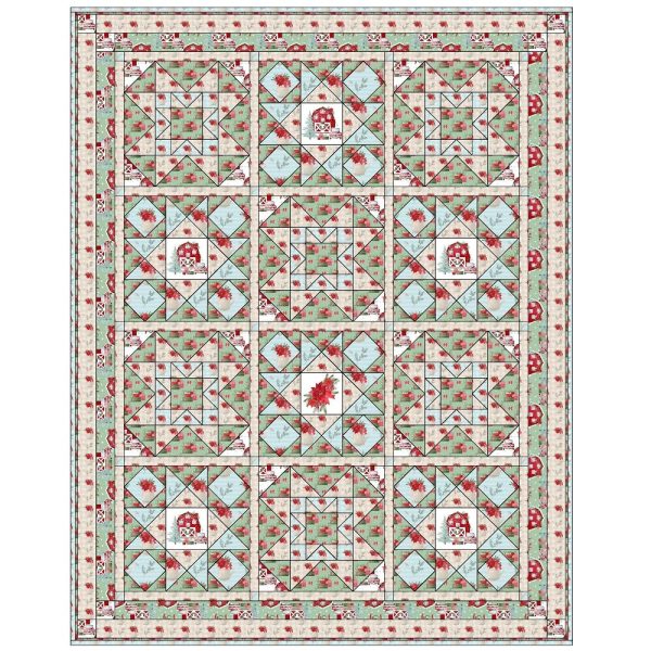 Country Christmas Collection Lap Quilt 54  x 68 1 2  Sale - Image 2