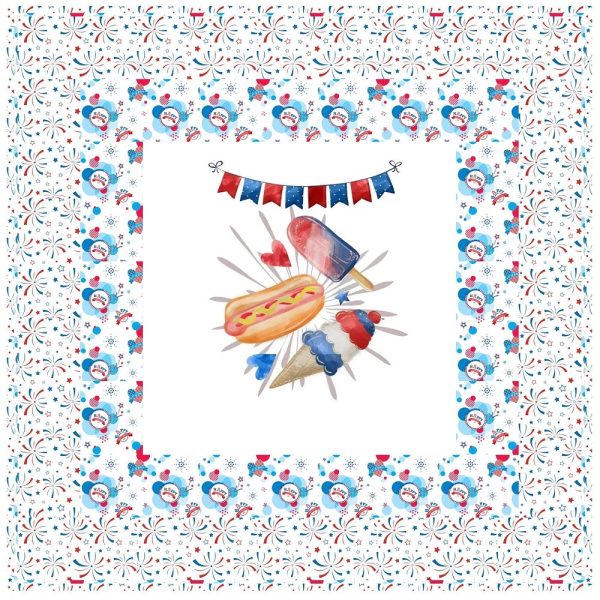 Independence Day Fun Wall Hanging 42  x 42  Online