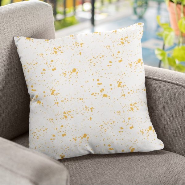 Sunflowers and Bees Yellow Paint Splatter Fabric Fashion - Image 3