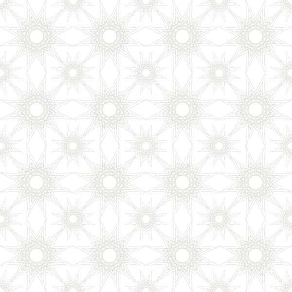 Geometric Flowers #1 Tone on Tone Fabric For Sale - Image 2