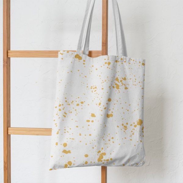 Sunflowers and Bees Yellow Paint Splatter Fabric Fashion - Image 4
