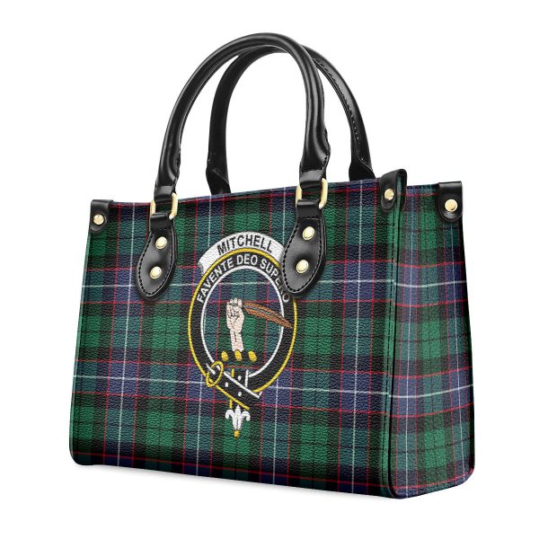 Mitchell Modern Tartan Crest Leather Handbag Online - Image 3