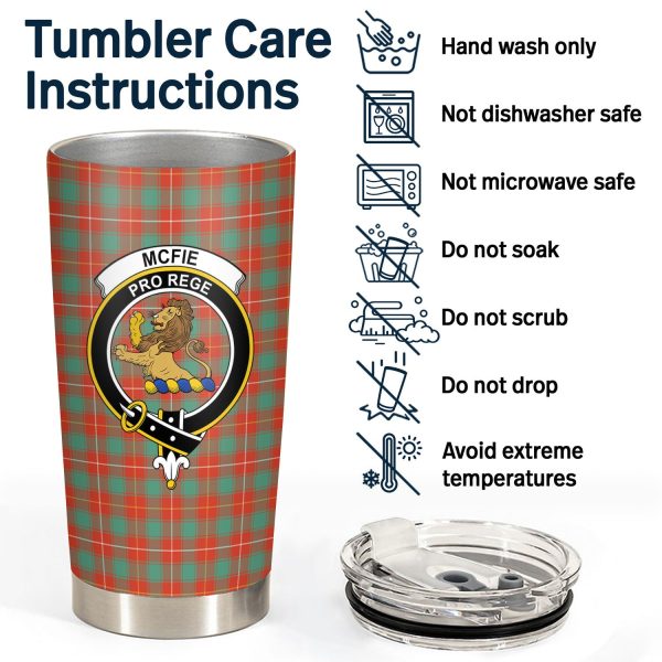 McFie Ancient Tartan Crest Tumbler Online Hot Sale - Image 4