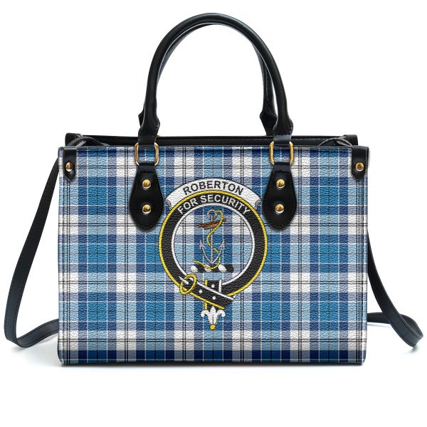 Roberton Tartan Crest Leather Handbag Cheap - Image 2