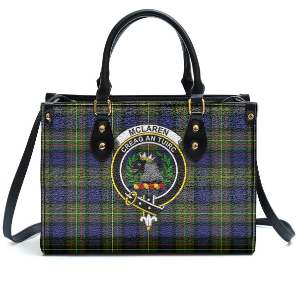 McLaren Modern Tartan Crest Leather Handbag Online Sale - Image 2