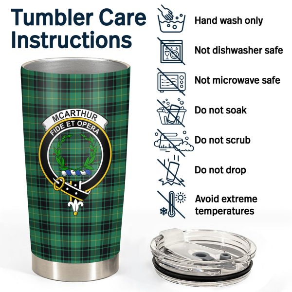 McArthur Ancient Tartan Crest Tumbler Online - Image 4