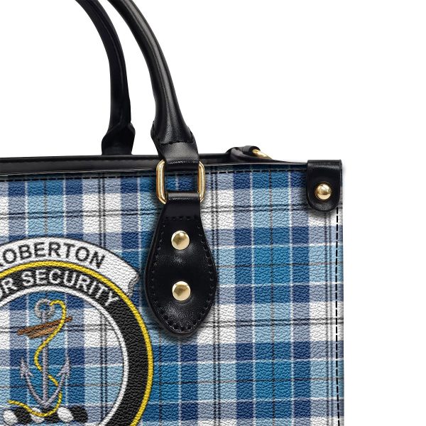 Roberton Tartan Crest Leather Handbag Cheap - Image 5