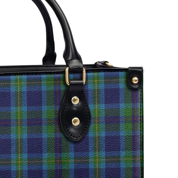 Miller Tartan Crest Leather Handbag on Sale - Image 5