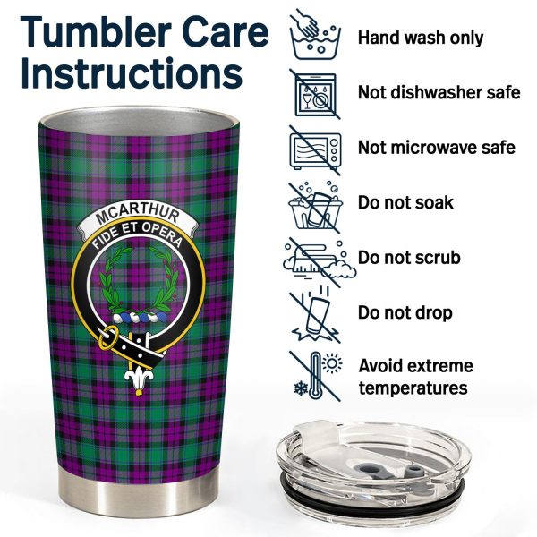 McArthur – Milton Tartan Crest Tumbler Sale - Image 4