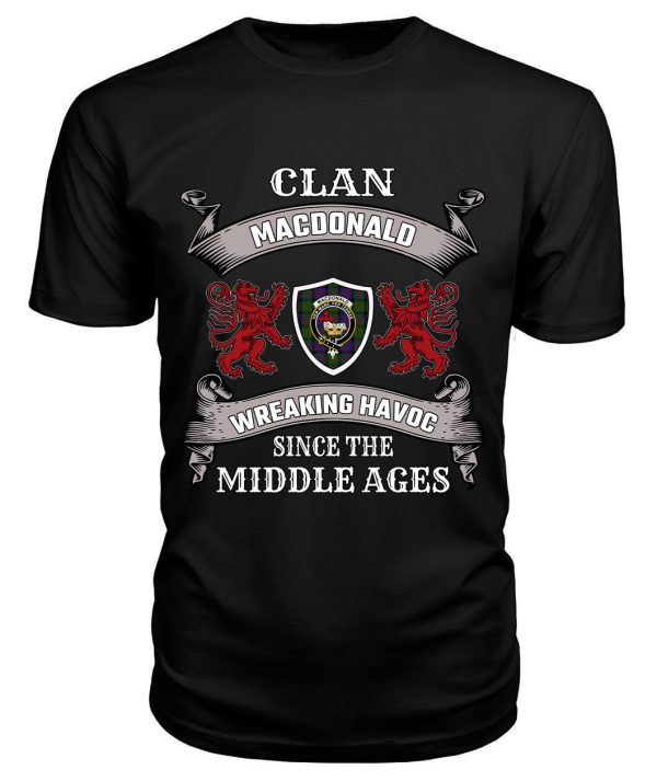 MacDonald (Clan Donald) Family Tartan - 2D T-shirt on Sale