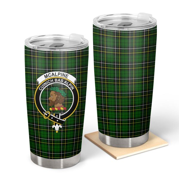 McAlpine Modern Tartan Crest Tumbler For Cheap