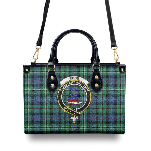 Rose Hunting Ancient Tartan Crest Leather Handbag Online Sale - Image 4