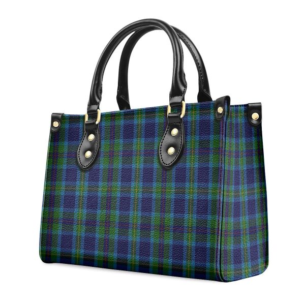 Miller Tartan Crest Leather Handbag on Sale - Image 3