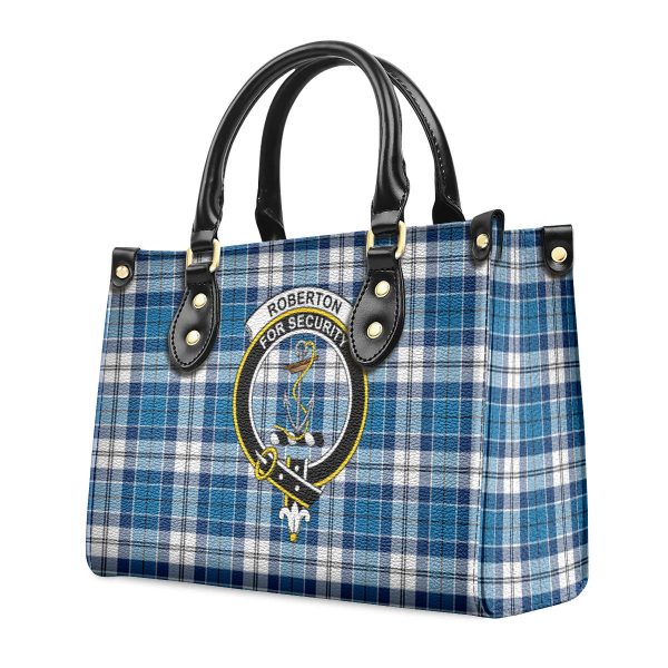 Roberton Tartan Crest Leather Handbag Cheap - Image 3