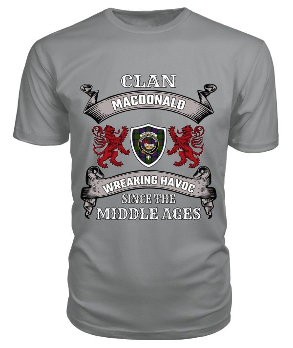 MacDonald (Clan Donald) Family Tartan - 2D T-shirt on Sale - Image 5