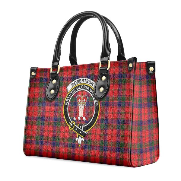 Robertson Modern Tartan Crest Leather Handbag Online Sale - Image 3
