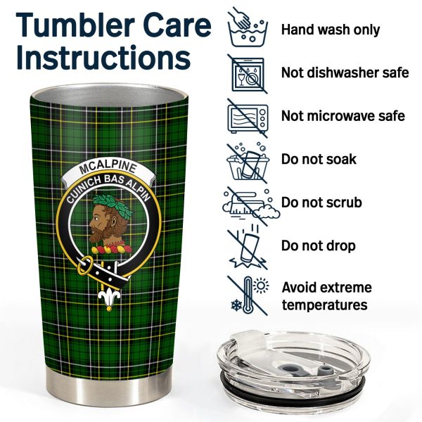 McAlpine Modern Tartan Crest Tumbler For Cheap - Image 4