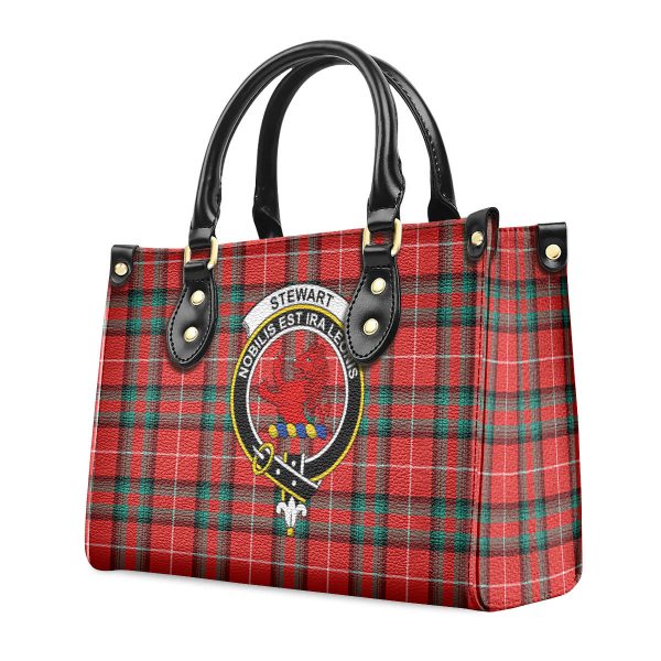 Stewart (Stuart) of Bute Tartan Crest Leather Handbag Online Sale - Image 3