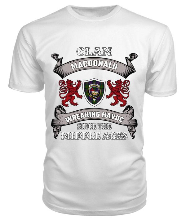 MacDonald (Clan Donald) Family Tartan - 2D T-shirt on Sale - Image 3