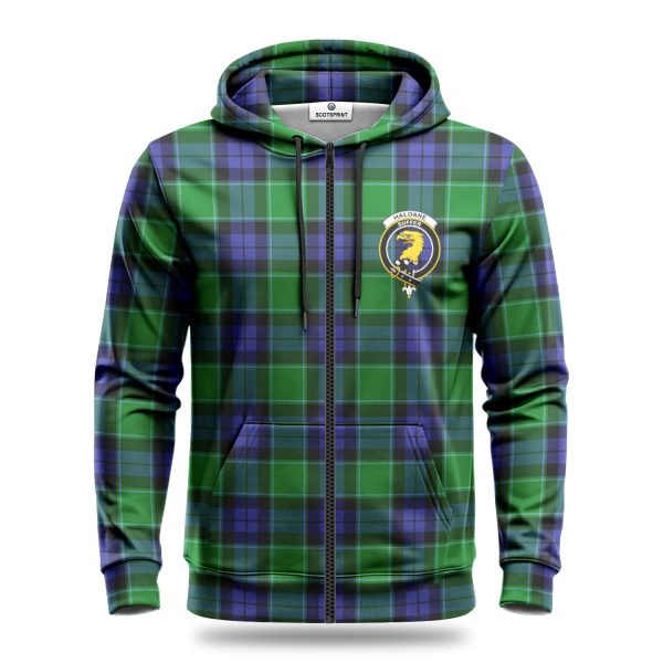 Haldane Tartan Crest Hoodie Hot on Sale - Image 3