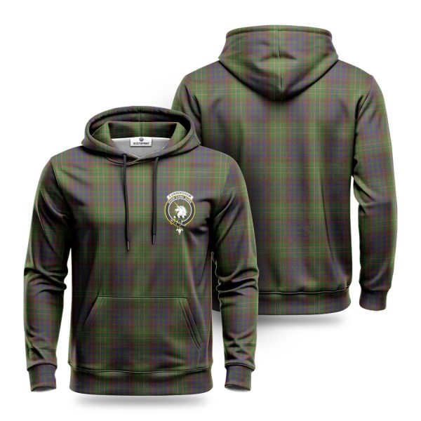 Cunningham Hunting Modern Tartan Crest Hoodie Online