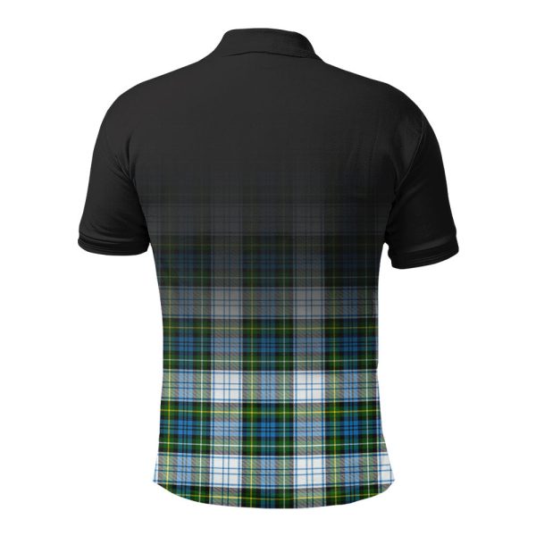 Campbell Dress Tartan Crest Polo Shirt - Thistle Black Style Hot on Sale - Image 2