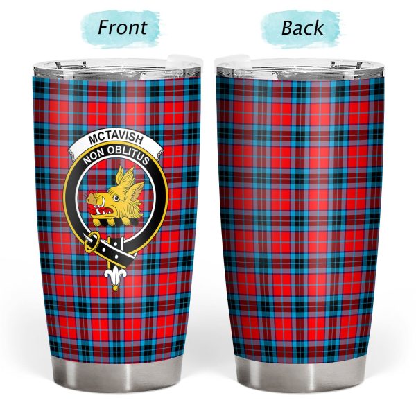 McTavish Modern Tartan Crest Tumbler Online - Image 3