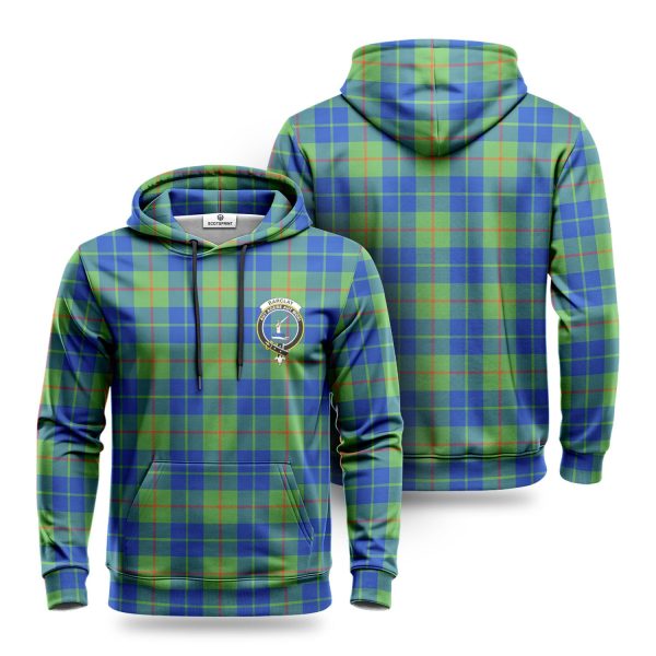 Barclay Hunting Ancient Tartan Crest Hoodie For Sale