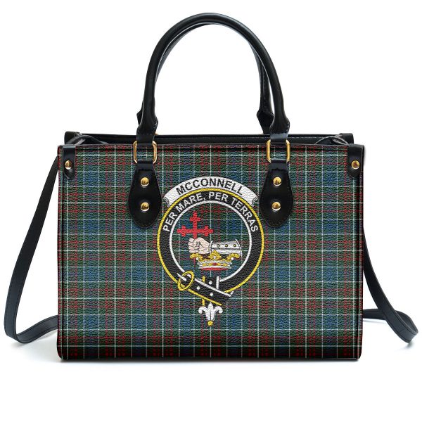 McConnell Tartan Crest Leather Handbag Online Hot Sale - Image 2