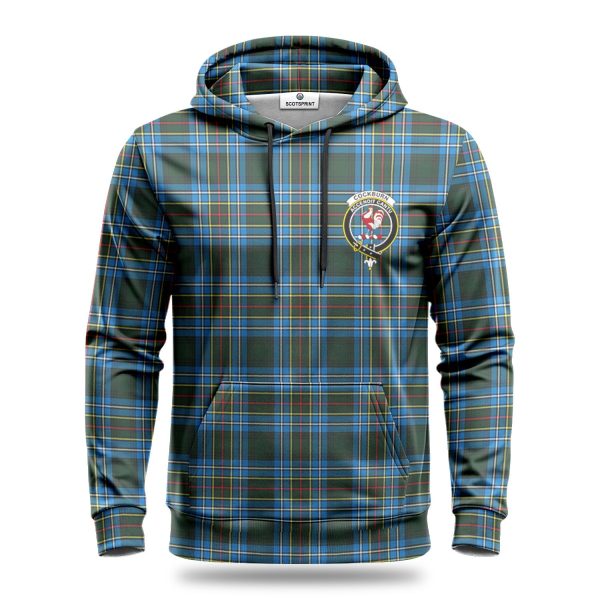 Cockburn Modern Tartan Crest Hoodie Supply - Image 2