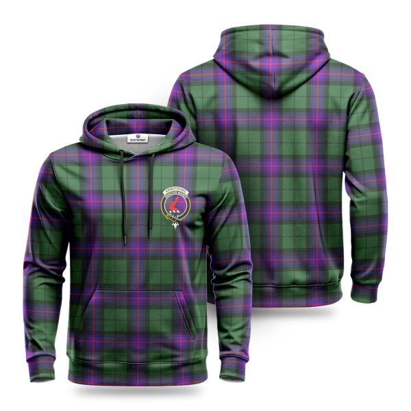Armstrong Modern Tartan Crest Hoodie Online now