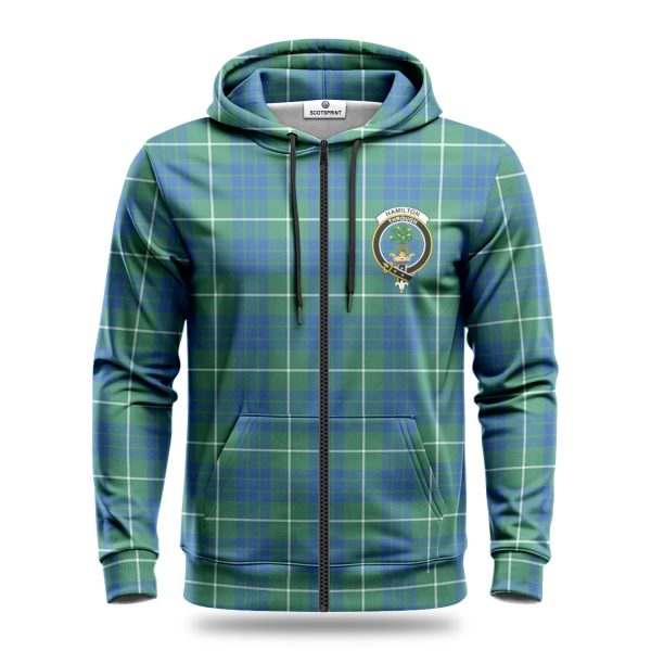 Hamilton Hunting Ancient Tartan Crest Hoodie Discount - Image 3