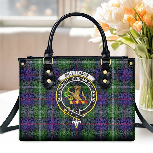 McThomas Modern Tartan Crest Leather Handbag Fashion