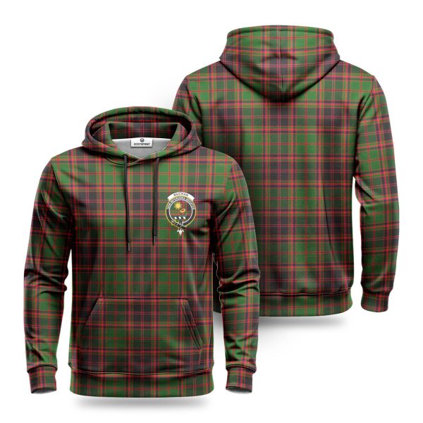 Buchan Modern Tartan Crest Hoodie For Cheap