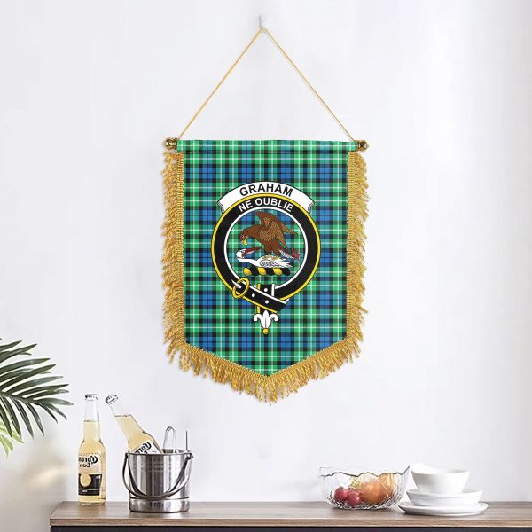 Graham of Montrose Ancient Tartan Crest Wall Hanging Banner For Discount - Image 2