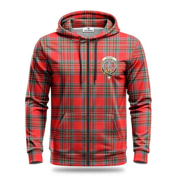 McBain Tartan Crest Hoodie Hot on Sale - Image 3