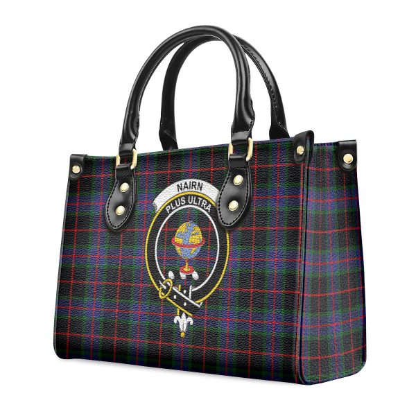 Nairn Tartan Crest Leather Handbag Online Hot Sale - Image 3