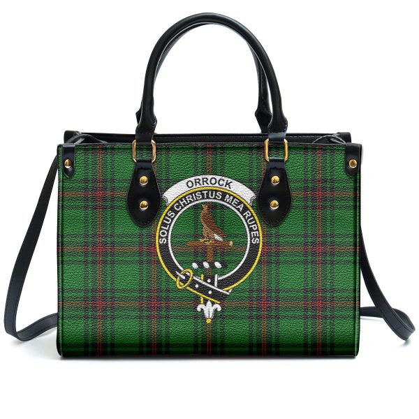 Orrock Tartan Crest Leather Handbag Online Hot Sale - Image 2