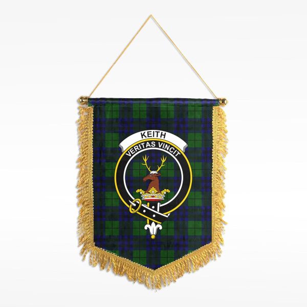 Keith Modern Tartan Crest Wall Hanging Banner For Cheap