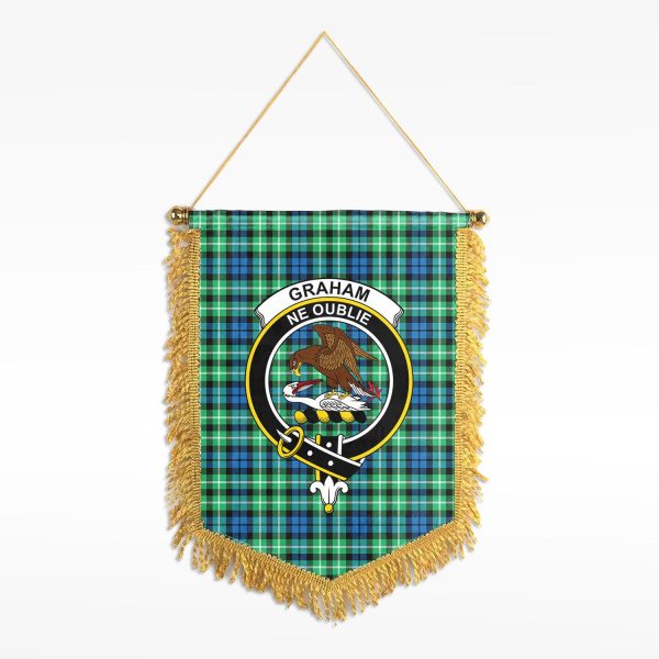 Graham of Montrose Ancient Tartan Crest Wall Hanging Banner For Discount
