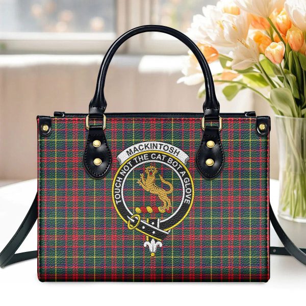 MacKintosh Hunting Modern Tartan Crest Leather Handbag on Sale
