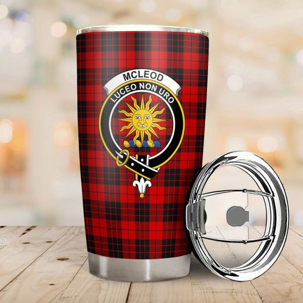 McLeod of Raasay Tartan Crest Tumbler Online now - Image 2