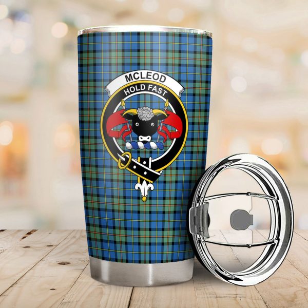 McLeod of Harris Ancient Tartan Crest Tumbler Online Sale - Image 2