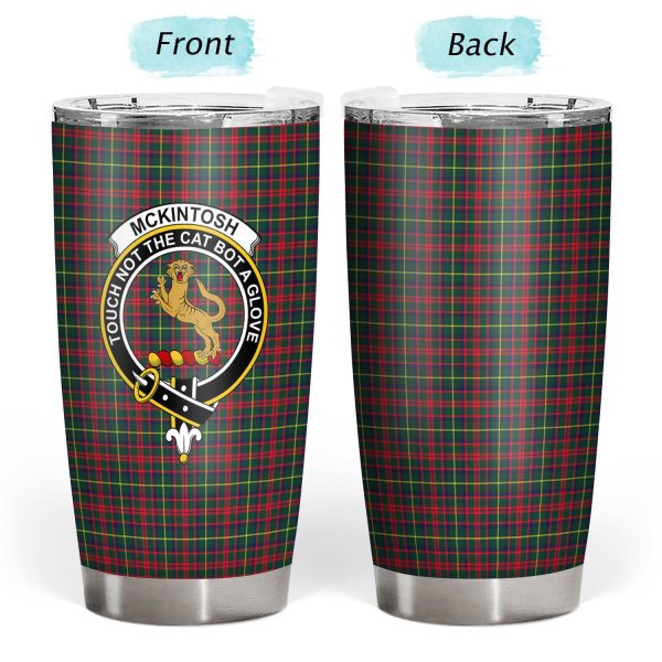 McKintosh Hunting Modern Tartan Crest Tumbler For Sale - Image 3