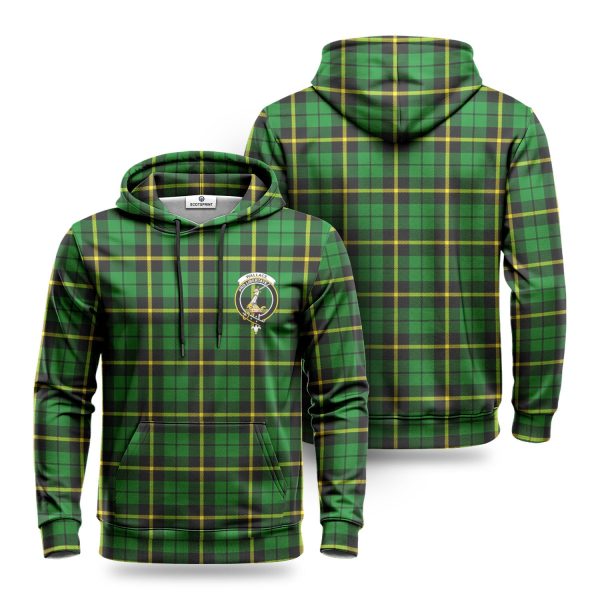 Wallace Hunting Modern Tartan Crest Hoodie For Discount
