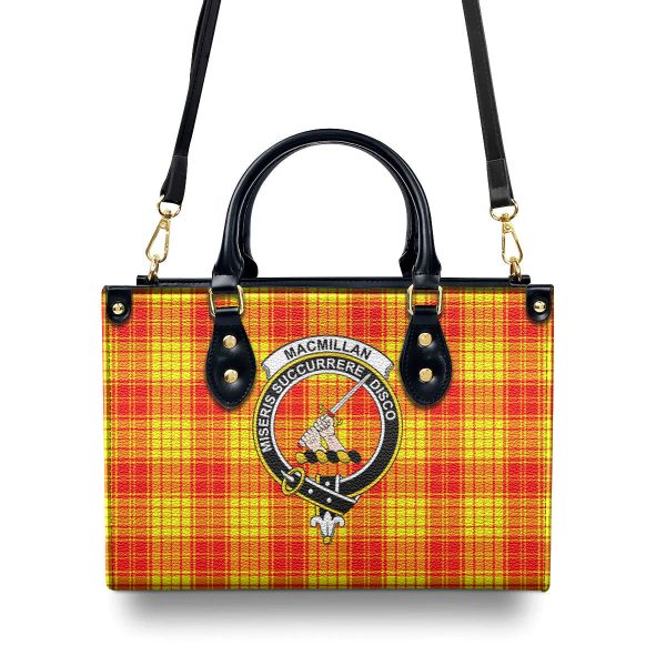 MacMillan Clan Tartan Crest Leather Handbag Discount - Image 4