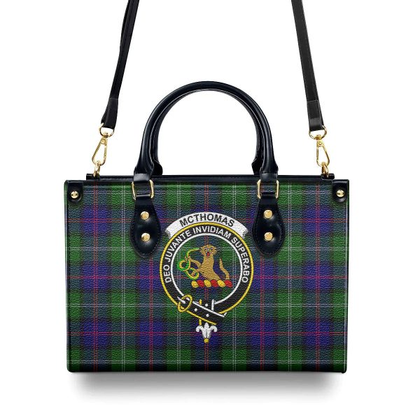 McThomas Modern Tartan Crest Leather Handbag Fashion - Image 4