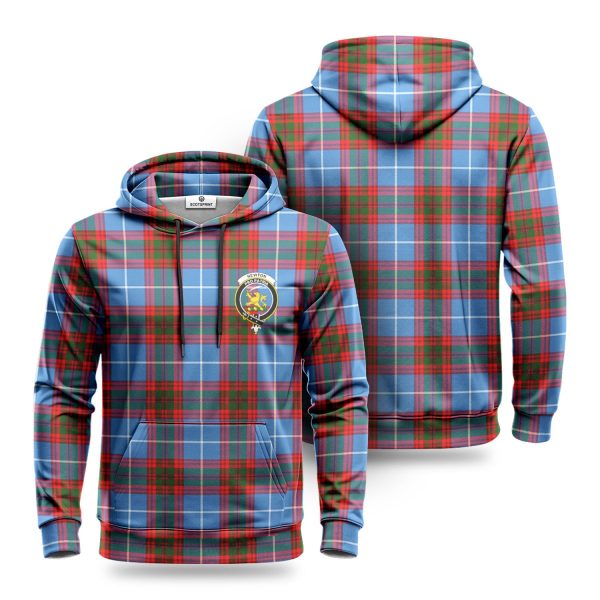 Newton Tartan Crest Hoodie Online Hot Sale